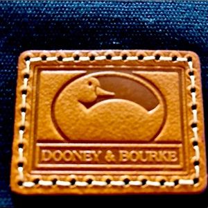 Dooney Black Canvas Wristlet NWT snap closure